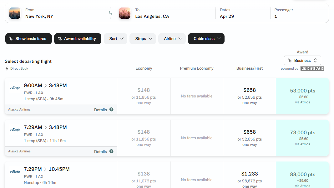 Bilt Travel Portal Partners with Points Path for Award Flight Search