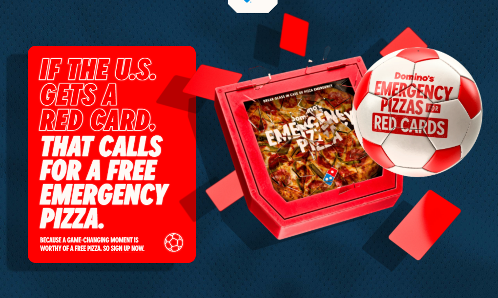 Domino’s World Cup Promo: Free Pizza If Team USA Gets Red Card
