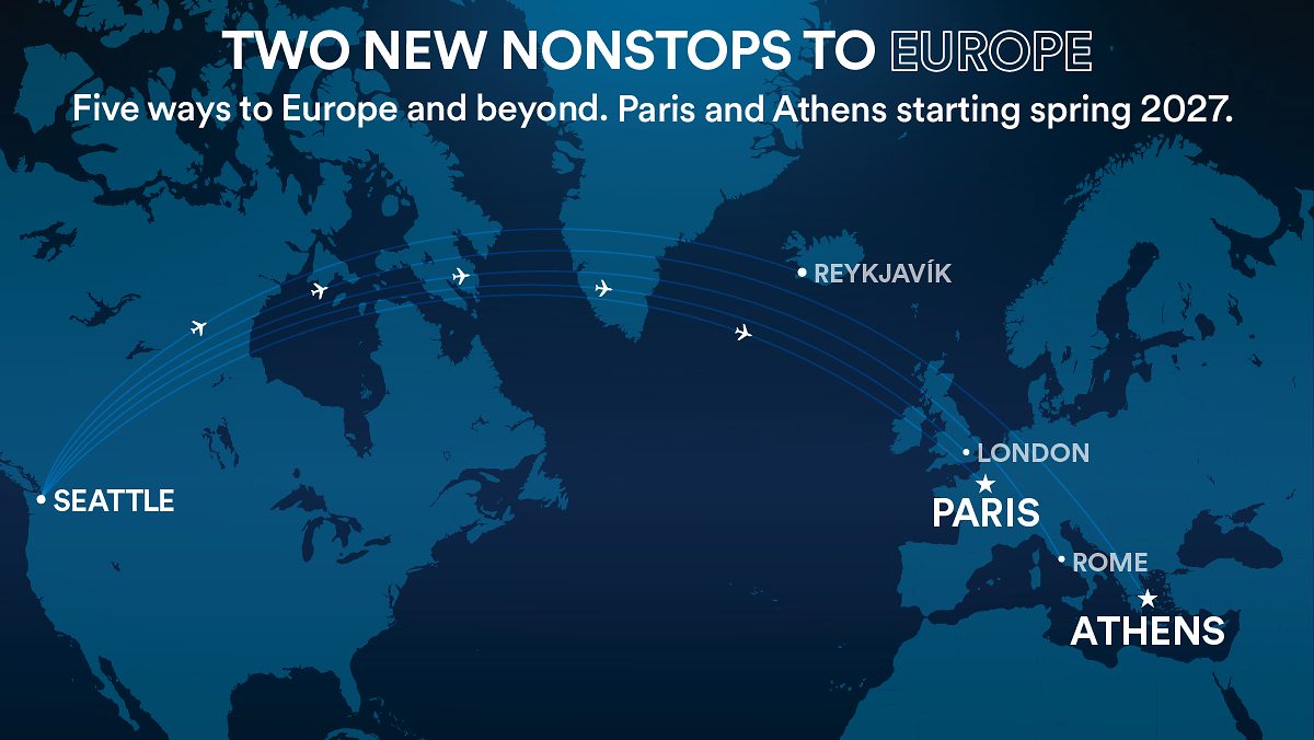 Alaska Airlines Announces New Nonstop Service to Athens and Paris