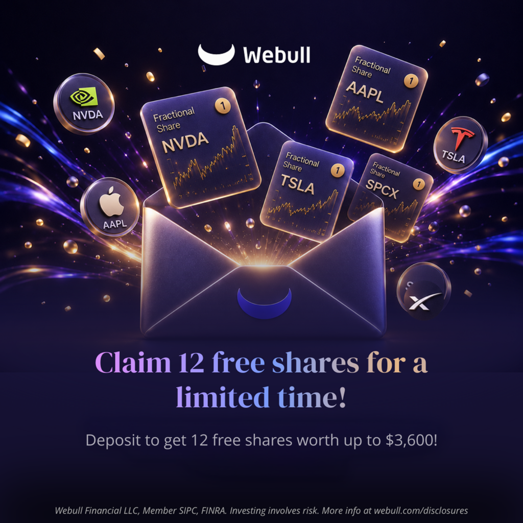 Webull Is Giving Away 12 Free Fractional Shares