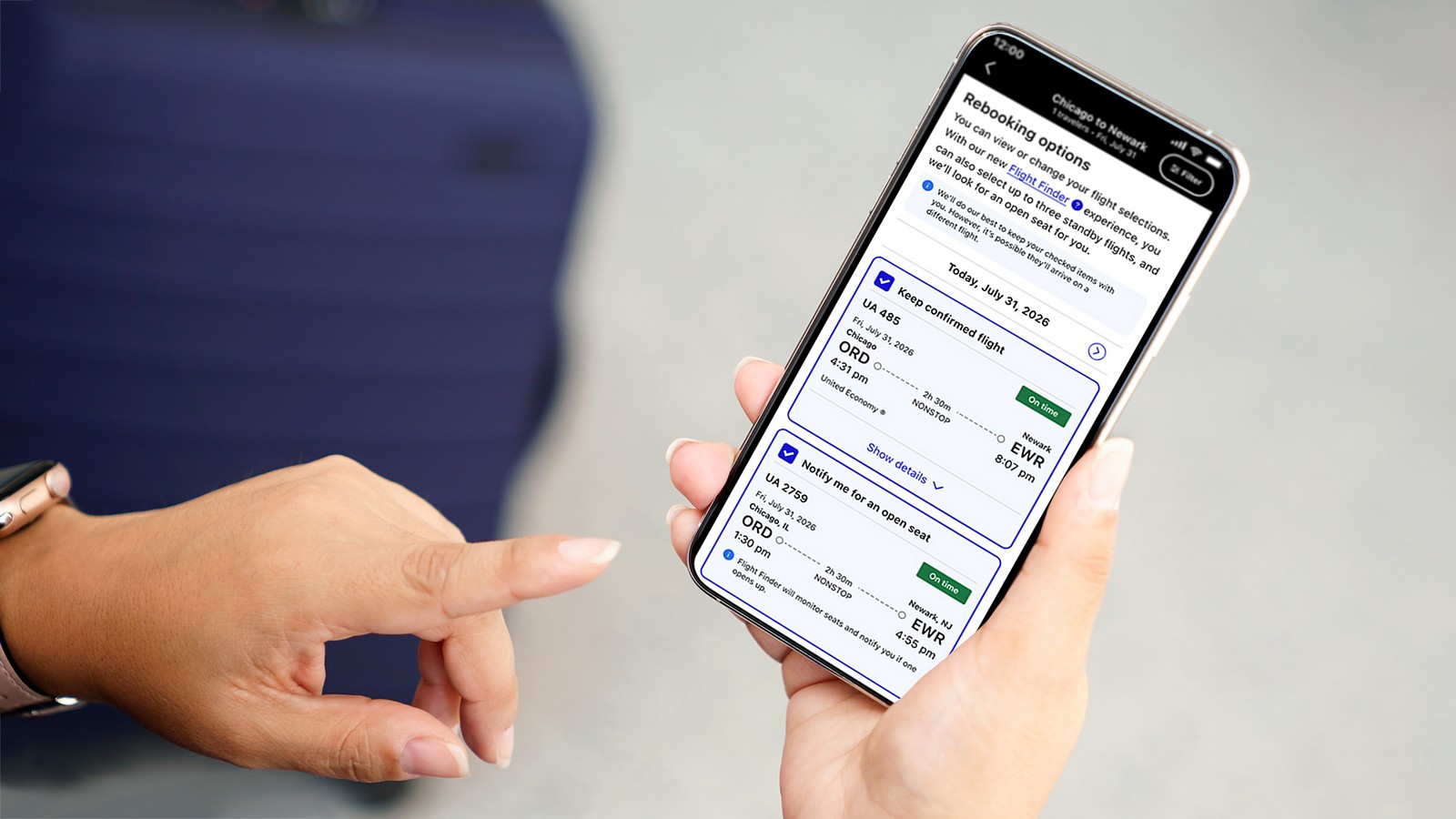 United App Adds Standby for Earlier Flights During Disruptions